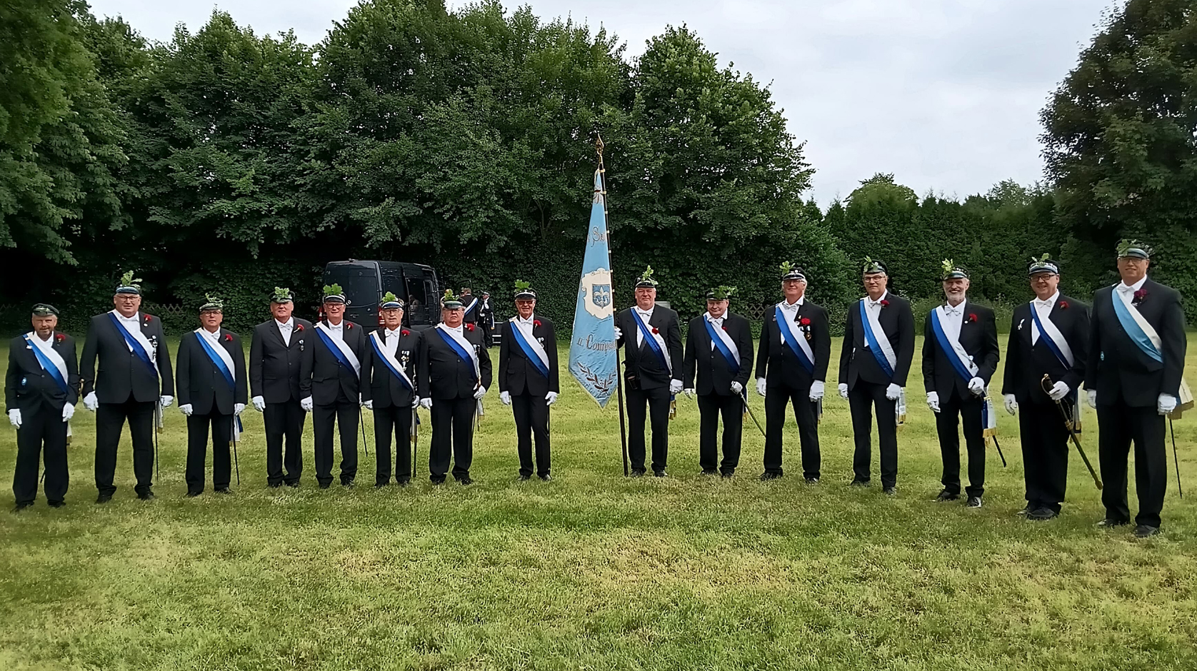 Das Offiziercorps der 1. Kompanie